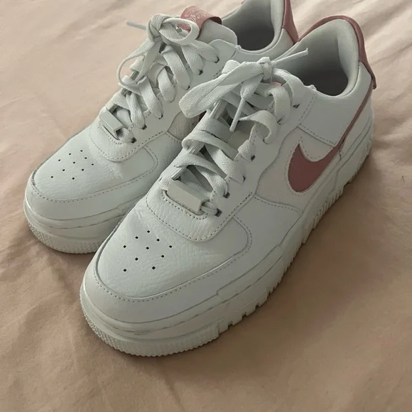 Nike Shoes Air Force Pixel White Rust Pink Size Womens